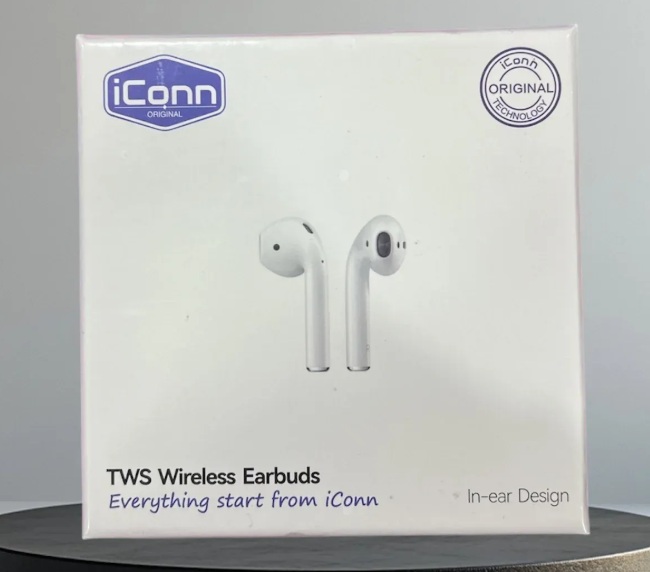 Kufje Wireless iConn TWS (Dizajn Klasik In-Ear), me tingull të qartë dhe përdorim komod, për muzikë, thirrje dhe argëtim, ngjyrë e bardhë