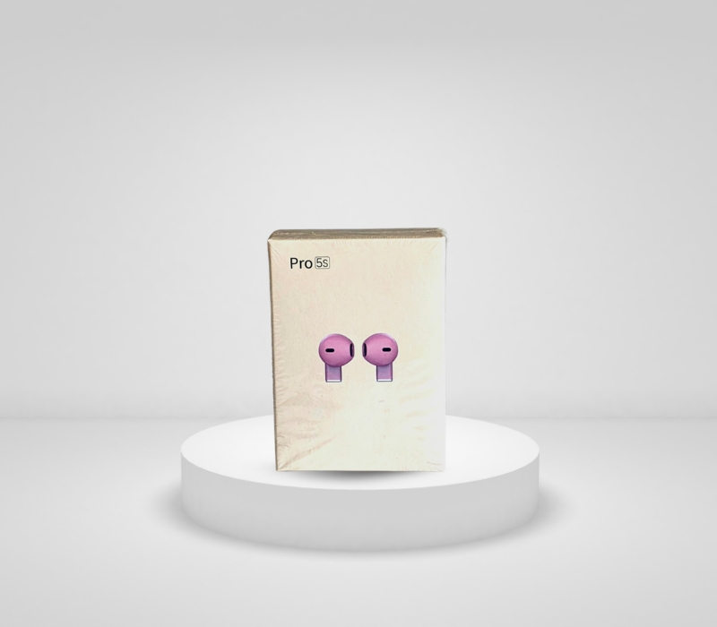 Kufje Wireless me Bluetooth Pro 5S, me tingull të qartë dhe përdorim komod, për muzikë, thirrje dhe argëtim, rozë pastel