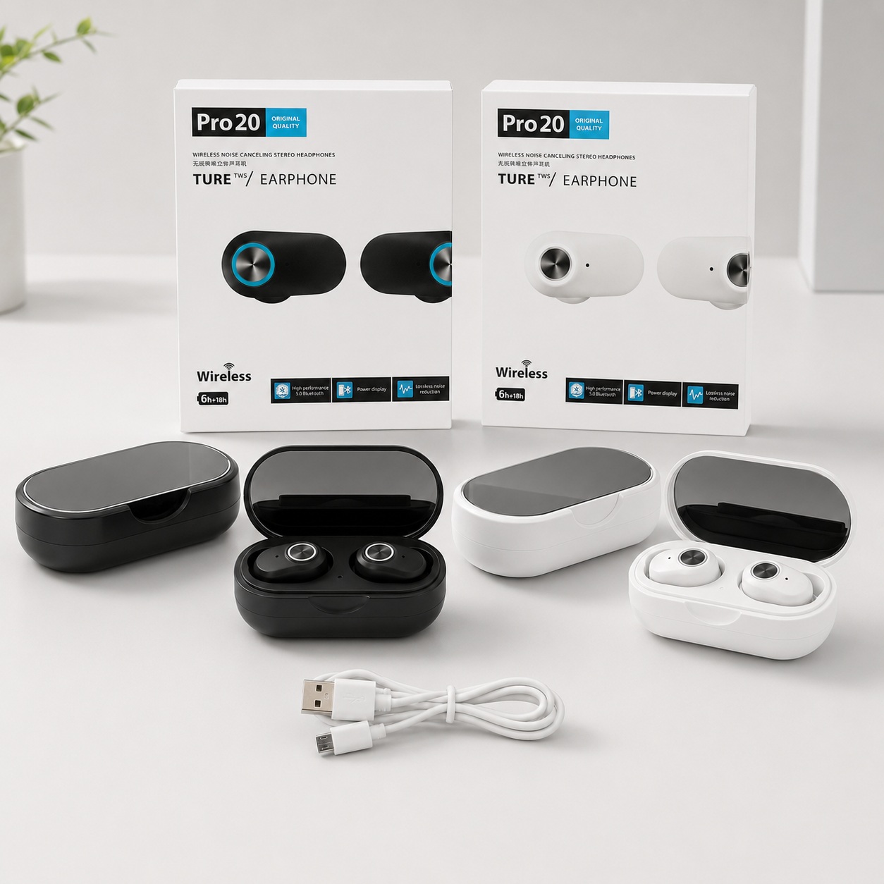 Kufje Wireless Pro 20 me Anulim Zhurme (ANC)