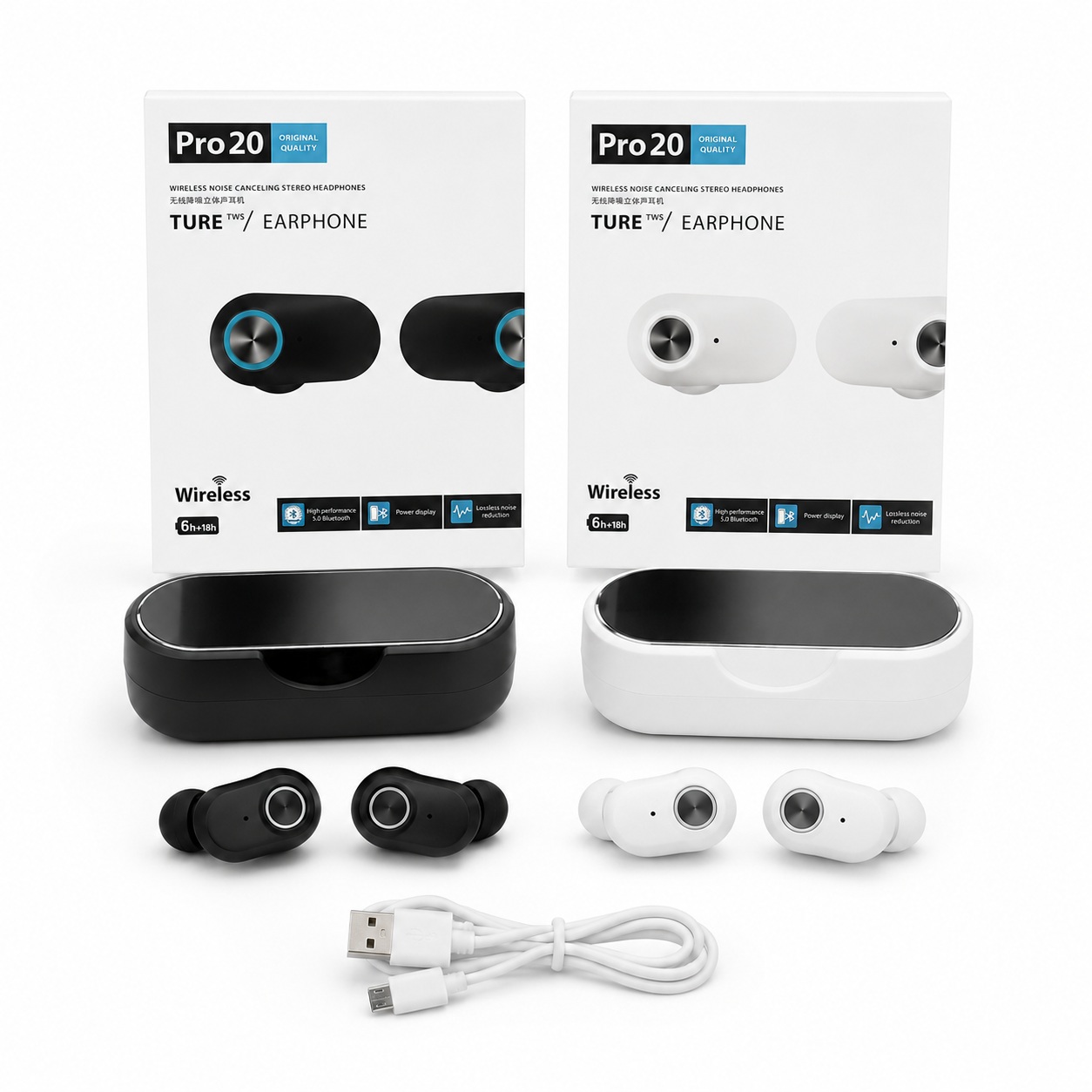 Kufje Wireless Pro 20 me Anulim Zhurme (ANC)