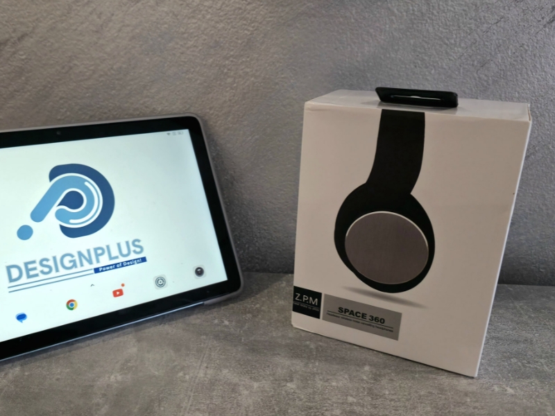 Z.P.M Space 360 Wireless Headset, me tingull të qartë dhe përdorim komod, për muzikë, thirrje dhe argëtim, ngjyrë kaltër e çelët