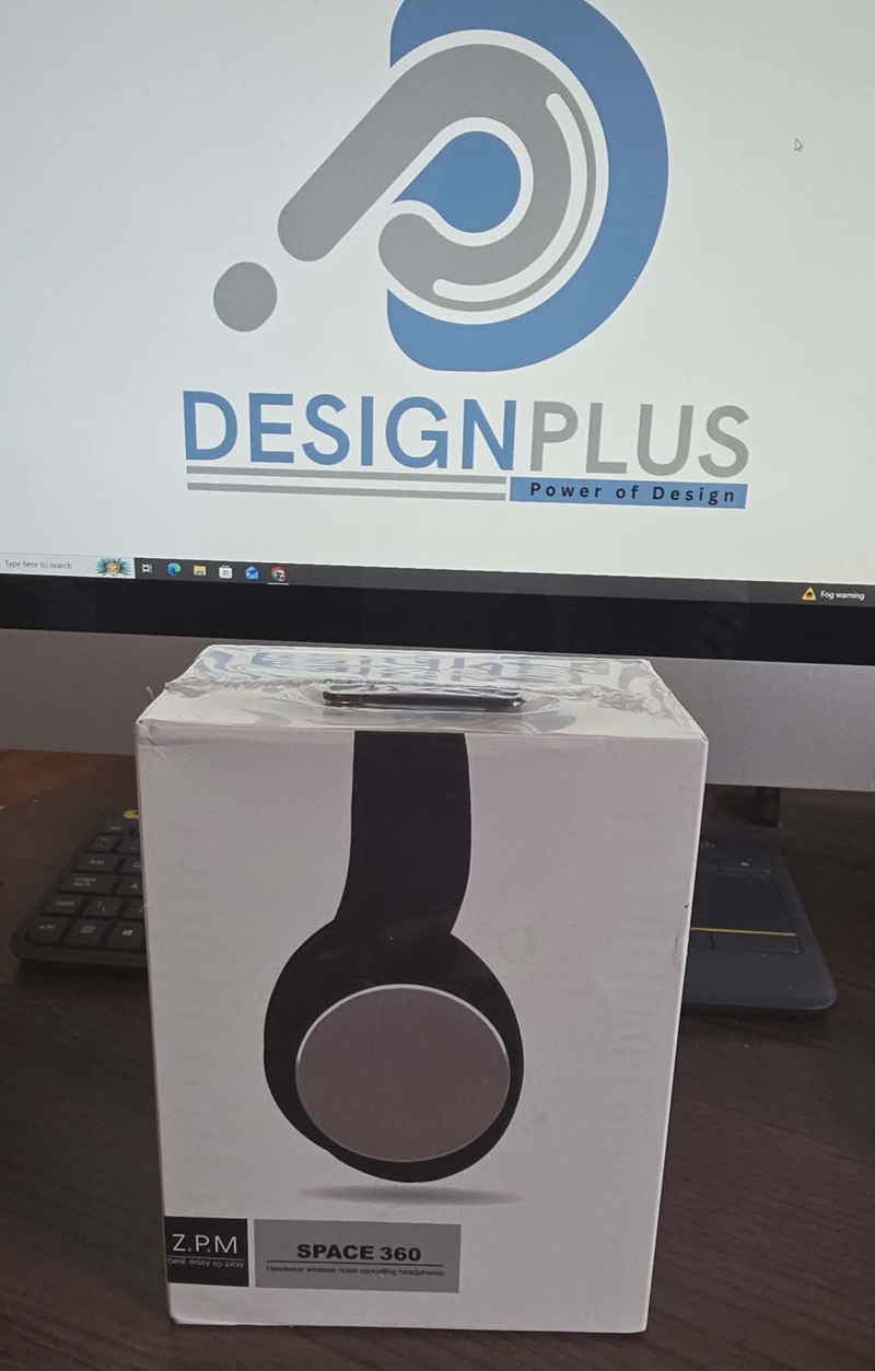 Z.P.M Space 360 Wireless Headset, me tingull të qartë dhe përdorim komod, për muzikë, thirrje dhe argëtim, ngjyrë kaltër e çelët