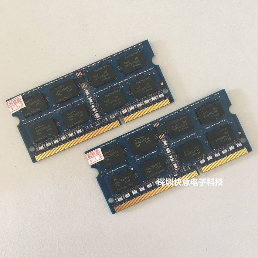 Memorie RAM SK Hynix 4GB DDR3 për Laptop, për performancë të qëndrueshme, për kompjuter, punë dhe ruajtje të të dhënave, e gjelbër/blu