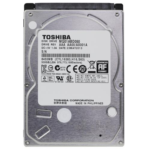 Hard Disk Toshiba 500GB 2.5 SATA, për performancë të qëndrueshme, për kompjuter, punë dhe ruajtje të të dhënave, ngjyrë argjendi