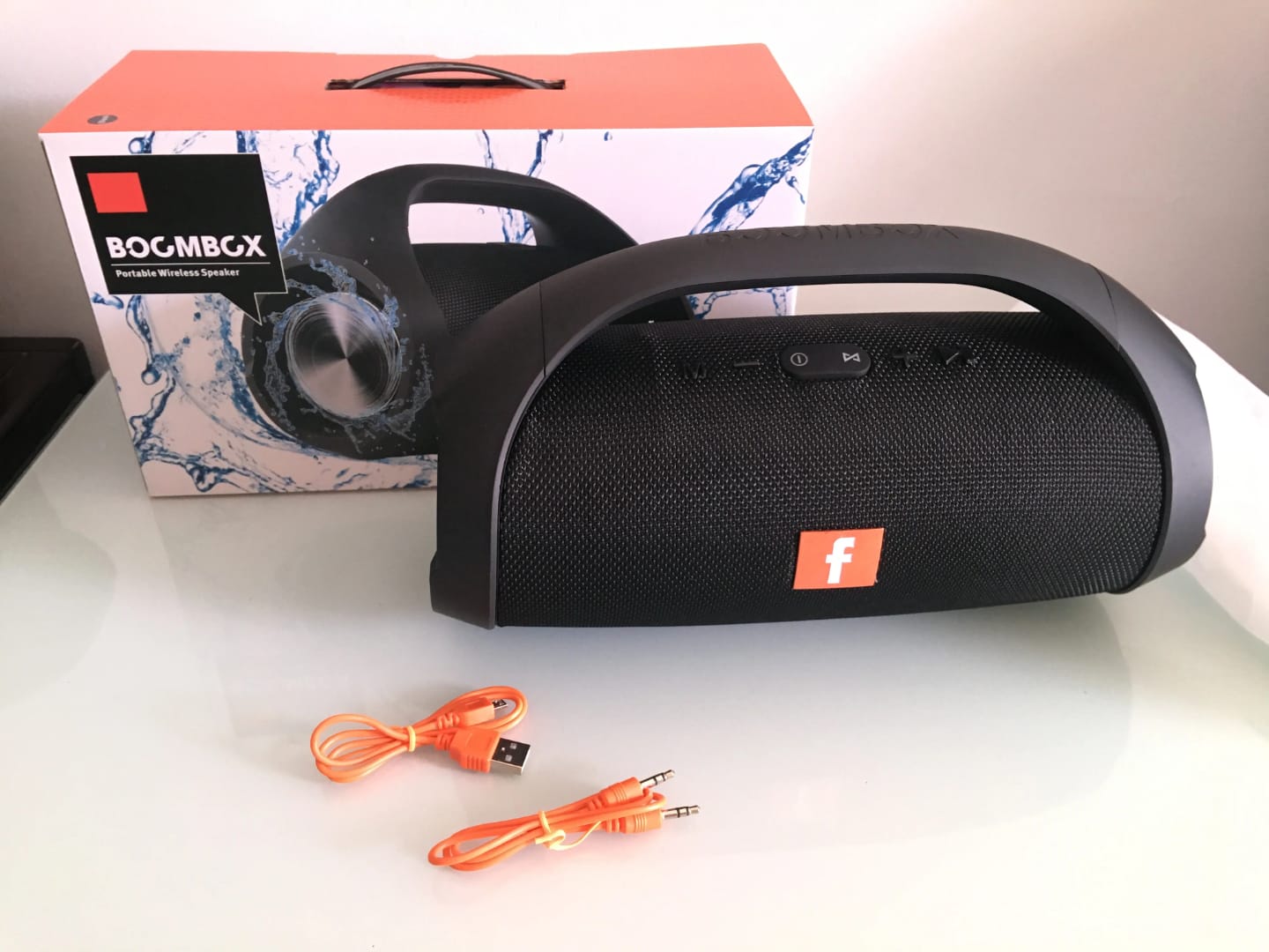 Altoparlant Portativ Wireless Boombox, me lidhje Bluetooth pa tela, për përdorim të përditshëm, ngjyrë e zezë
