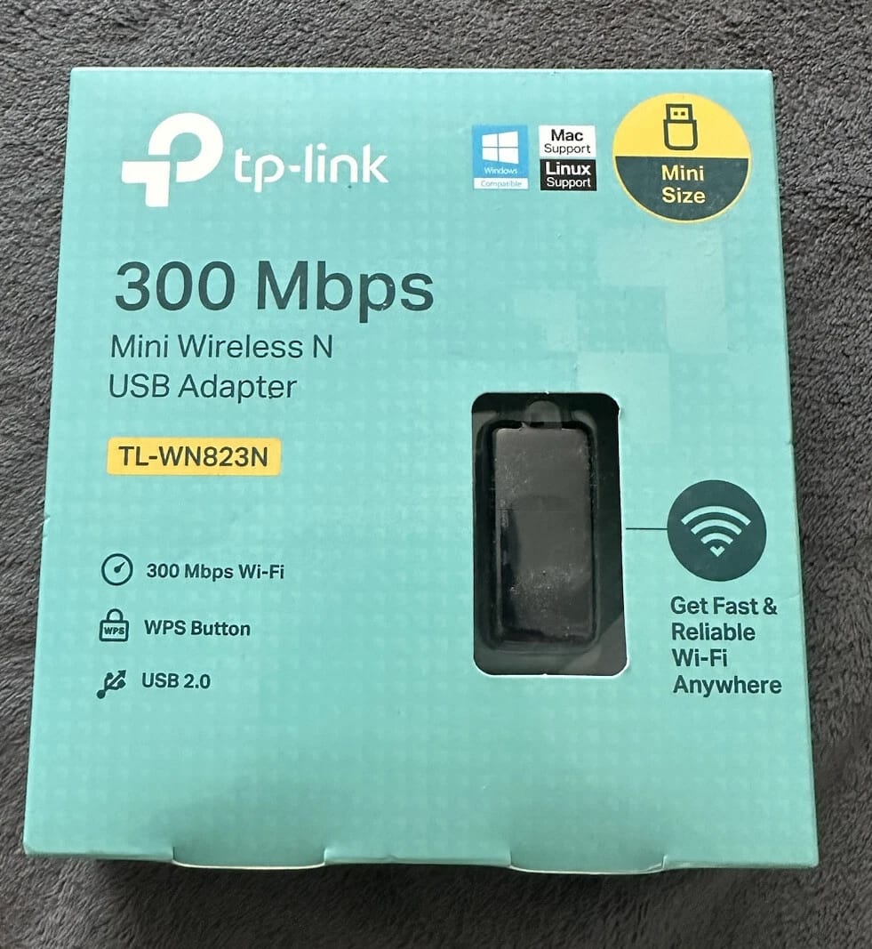 Adaptor USB WiFi TP-Link TL-WN823N 300Mbps, për performancë të qëndrueshme, për kompjuter, punë dhe ruajtje të të dhënave, ngjyrë e zezë