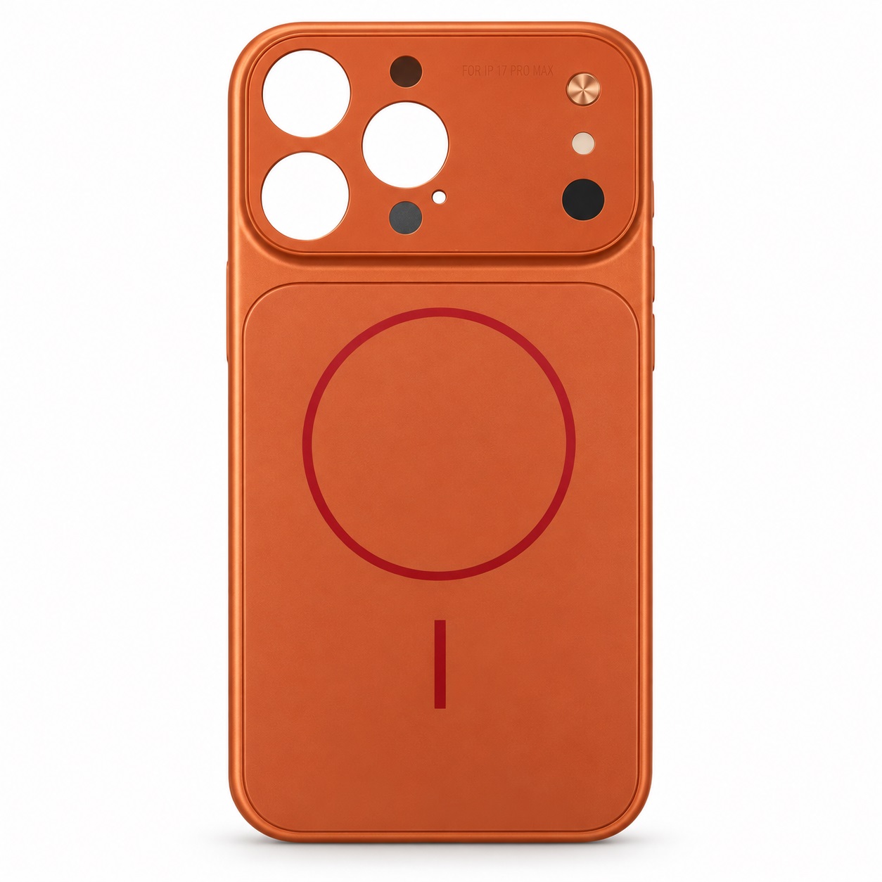 Mbrojtëse për iPhone 17 Pro Max me Unazë Magnetike – Portokalli