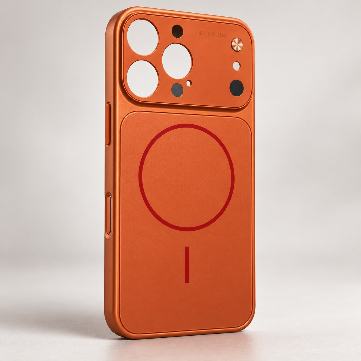 Mbrojtëse për iPhone 17 Pro Max me Unazë Magnetike – Portokalli – foto 2
