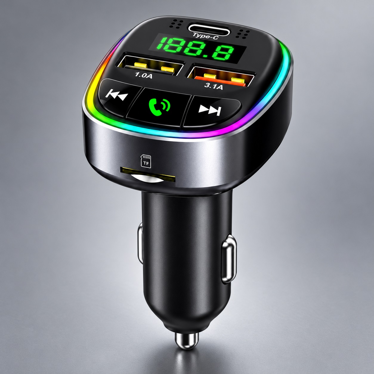 Karikues Veture HM138 me Transmetues FM, USB-C dhe Ekran LED – foto 2