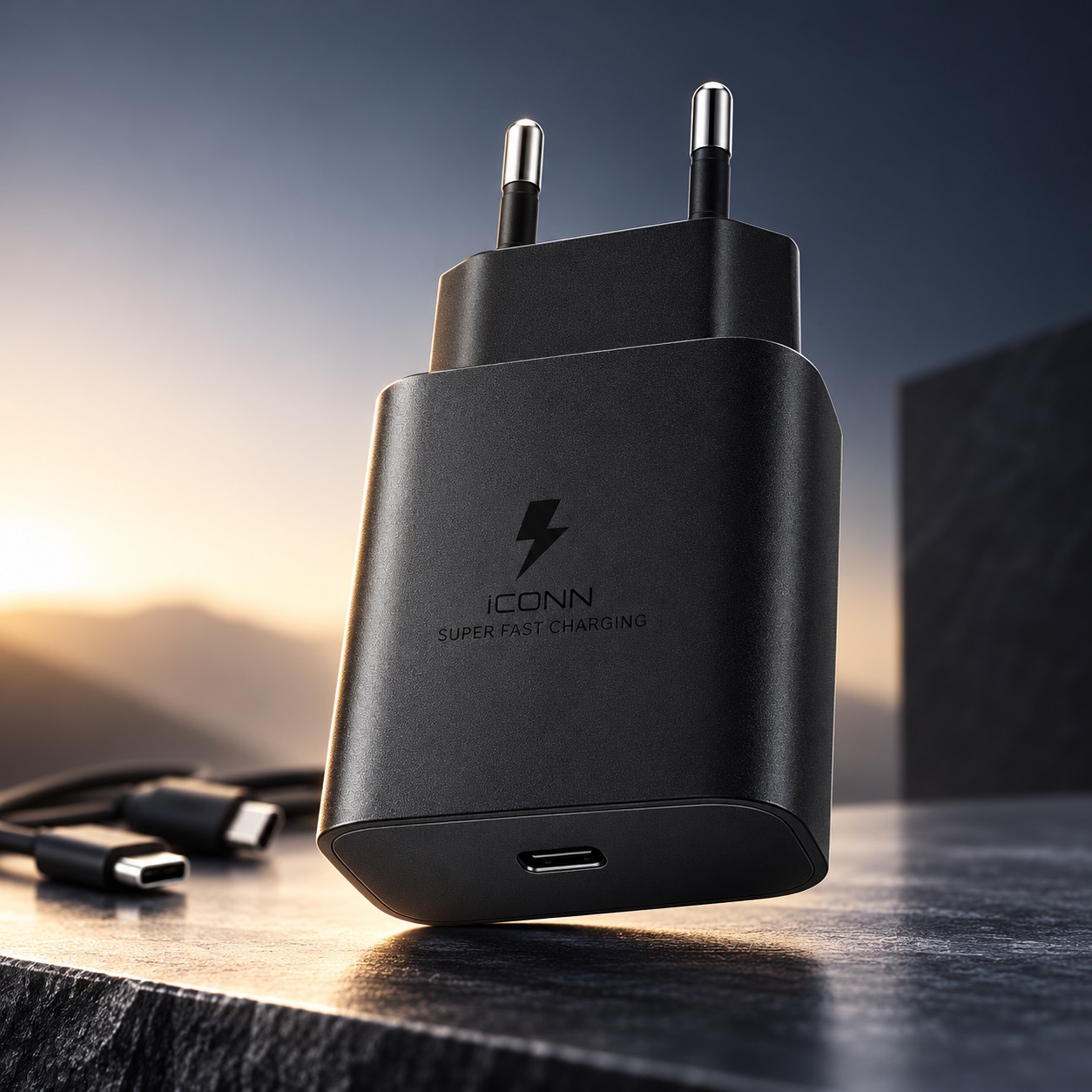 Karikues ICONN USB-C PD 45 W me Kabllo USB-C në USB-C – foto 4