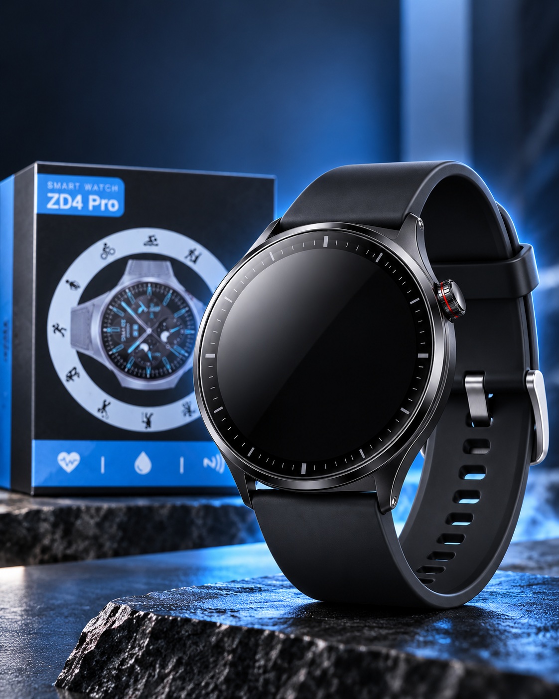 Orë Inteligjente ZD4 Pro me IP68, NFC dhe Monitorim të Ritmit të Zemrës – foto 3